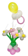 Стойка из шаров "Букет с соской" для девочки для девочки