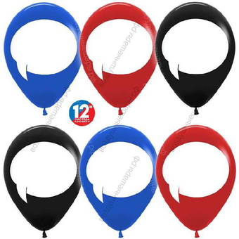 Шар с гелием  Шары для надписей, Ассорти (015/041/080), пастель, 1 ст, 30 см.