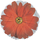 Шар (18''/46 см) Круг, Гербера, Оранжевый, 1 шт.