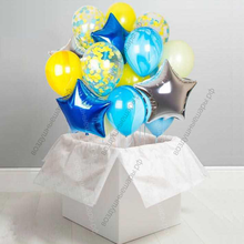 Огромная коробка с букетом шаров «Морской бриз»