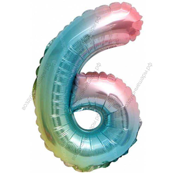 Мини- цифры Градиент, надутые воздухом, не летающие, 30 см.