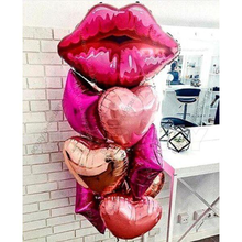 Букет гелиевых шариков "Яркий поцелуй"