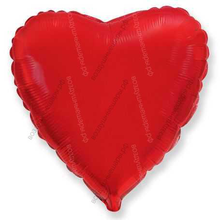 Шар с гелием  Сердце, Красный, 46 см.