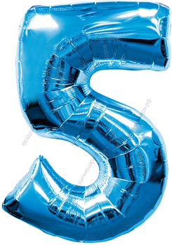 Шары цифры СИНИЕ с гелием