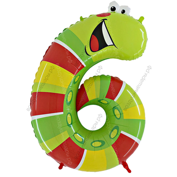 Шары цифры ВЕСЕЛЫЕ ЖИВОТНЫЕ с гелием