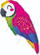 Шар (35''/89 см) Фигура, Яркий Супер попугай, 1 шт.
