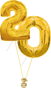 Композиция с цифрами на день рождение "Серьезная дата" (на выбор)