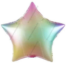 Шар с гелием  Звезда, Радужная феерия, Градиент, 46 см.