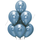 Шары хром Голубые, Azure, с гелием