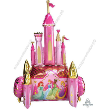 Шар Фигура ходячий, Сказочный Замок, Принцессы Диснея, Розовый