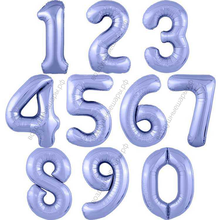 Шары-цифры Сиреневые с гелием, 90см