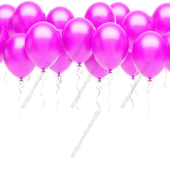 Шары под потолок розовые