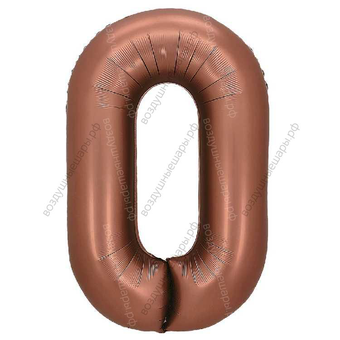 Шары-цифры шоколадные гелиевые, 81 см