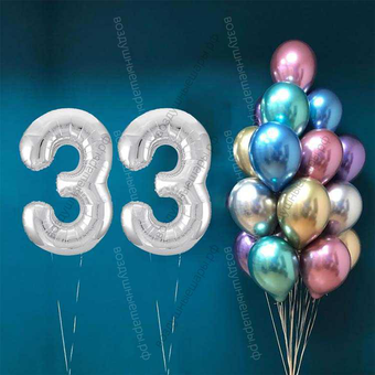 Шары с гелием на 33 года