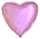 Фольгированный шар (18''/46 см) Сердце, Светло-розовый, 1 шт.