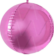 Шар с гелием  Сфера 3D, Розовый, 51 см.
