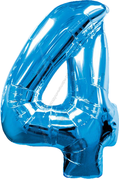 Шары цифры СИНИЕ с гелием