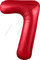  Шар (40''/102 см) Цифра, 7 Slim, Красный, 1 шт. в упак.