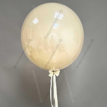 Стеклянный шар Дабл Стафф Белый песок, 60 см.