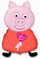 Фольгированный шар (32''/81 см) Фигура, Поросенок с сердцем, Розовый, 1 шт.