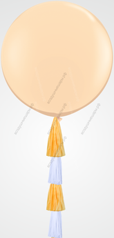 Большой гелиевый шар 70см с гирляндой тассел