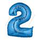 "2" синяя