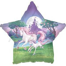 Шар с гелием  Звезда, Сказочные единороги, 46 см.