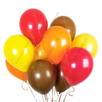 Букет 11  гелиевых шаров "Осеннее настроение"