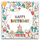 Открытка Happy birthday", 8х8 см