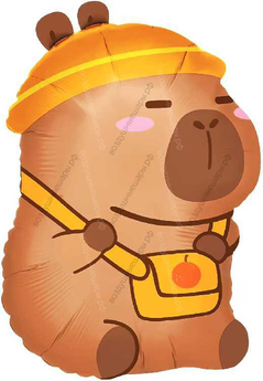 Шар гелиевый фигура, Капибара с сумочкой (31''/79 см) 