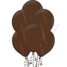 Шары цвета Шоколад с гелием