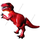 Воздушный шар (68''/173 см) Ходячая Фигура, Динозавр, Красный, 1 шт.