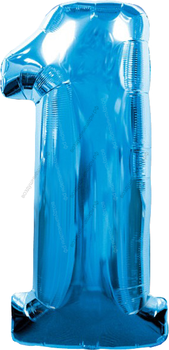 Шары цифры СИНИЕ с гелием