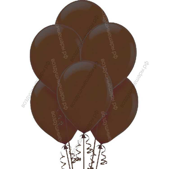 Шары цвета Шоколад с гелием