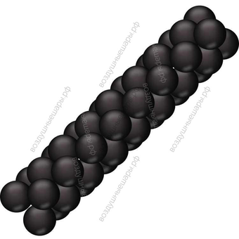 Гирлянда из черных шаров (классическая)