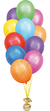 11 шаров Разноцветный