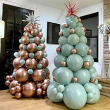 Елка новогодняя большая, из воздушных шаров, 2,5 метра