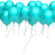 Шары под потолок аквамарин (бирюзовые)