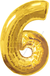 1 шт. "6" красная