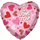 Воздушный шар (18''/46 см) Сердце, Я люблю тебя (сердечки на розовом), 1 шт.