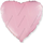 Фольгированный шар (32''/81 см) Сердце, Розовый, 1 шт.