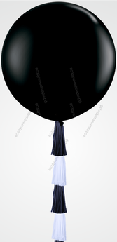 Большой гелиевый шар 70см с гирляндой тассел