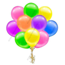 Шары ассорти, неон, флуор с гелием. Светятся в ультафиолете.