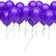15 шаров Фиолетовые