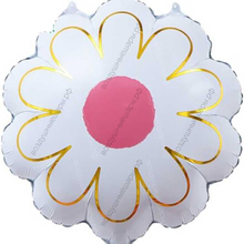 Шар с гелием Ромашка, Белый, 53 см.