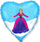 Воздушный шар (18''/46 см) Сердце, Принцесса Алексия, 1 шт.