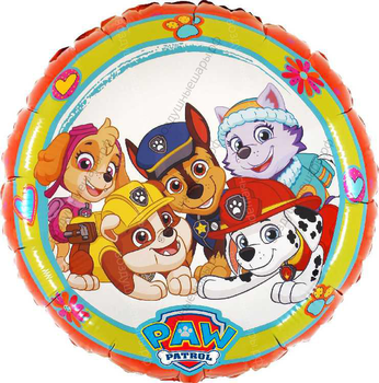 Круг с гелием Щенячий патруль, Paw Patrol, Веселая команда, 46 см 