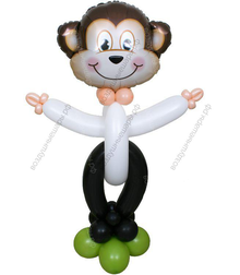 Обезьяна  из воздушных шаров шдм большая