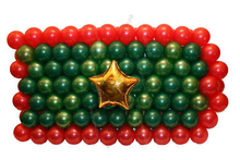 Композиция из шаров "Генеральский погон" на День Защитника отечества