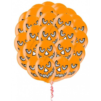 Букет из воздушных шаров Оранжевые тыквы на Хэллоуин